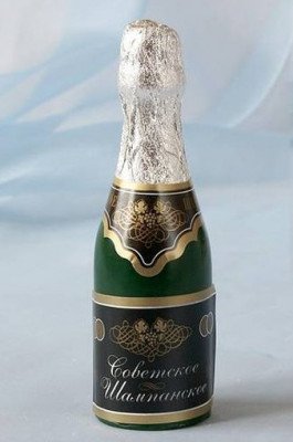 3D Форма силиконовая "Бутылка шампанского" (предварительный заказ)