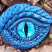 2D Форма силиконовая "Глаз дракона" 