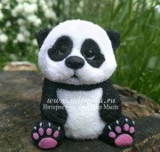 3D Форма силиконовая "Пушистая панда" (предварительный заказ)