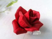 3D Форма силиконовая "Роза Lady in Red полураспустившаяся"(предварительный заказ)