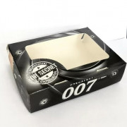 Коробка с окошком "Агент 007" 15х11х4 см