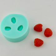 3D Форма силиконовая "Малина" 3 ягоды