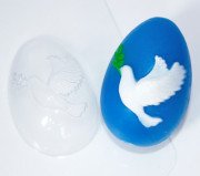 Пластиковая форма "Яйцо/Голубь мира"