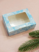Коробка с окошком "Снежинки", 10х8х3 см