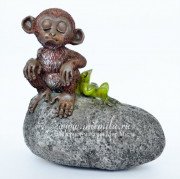 3D форма силиконовая "Мартышка на камне" (предварительный заказ)