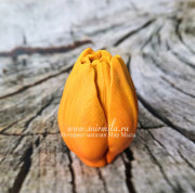 3D Форма силиконовая "Тюльпан Orange Flame малый" 6 на форме(предварительный заказ)