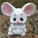 3D Форма силиконовая "Милая мышка" 