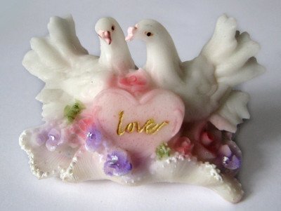 3D силиконовая форма "Свадебные голуби"