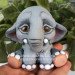 3D Форма силиконовая "Милый слоник" (предварительный заказ)