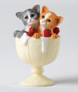 3D форма силиконовая "Котята в креманке"