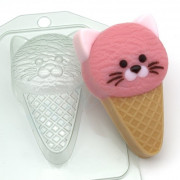 Пластиковая форма "Мороженое/Кошка"