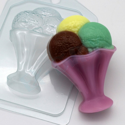 Пластиковая форма "Мороженое/Шарики в креманке"