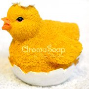 3D форма силиконовая "Цыплёнок в скорлупе №4" (предварительный заказ)