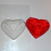 Пластиковая форма "Граненое сердце"