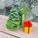 3D Форма силиконовая "Змей Вениамин с елочкой и подарком" (предварительный заказ)