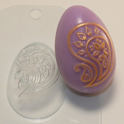 Пластиковая форма "Яйцо/Пейсли"