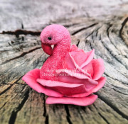 3D Форма силиконовая "Фламинго Роза"