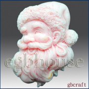 2D силиконовая форма "Дед Мороз - красный нос" (предварительный заказ)