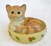 3D форма силиконовая "Котёнок в миске" (предварительный заказ)