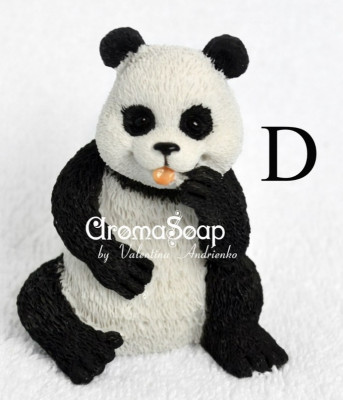 3D Форма силиконовая "Мишка Панда D" (предварительный заказ)