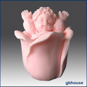 3D Форма силиконовая "Малыш в розе"