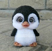 3D Форма силиконовая "Пушистый пингвиненок"