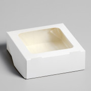 Коробка сборная "Эко" белая, 11,5 х 11,5 х 4 см