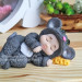 3D Форма силиконовая "Малыш в костюме мышонка" (предварительный заказ)