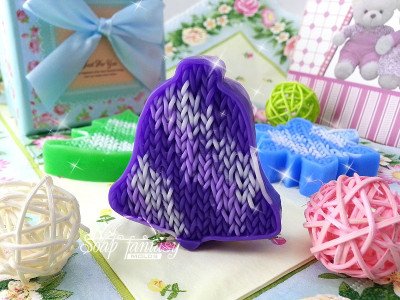 Силиконовая форма "Вязаный колокольчик" (предварительный заказ)