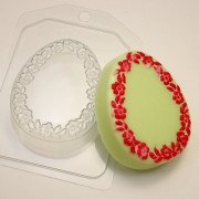 Пластиковая форма "Яйцо плоское/Цветочная рамка"