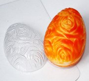 Пластиковая форма "Яйцо/Фактура роз"
