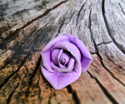 3D Форма силиконовая "Роза Purple средняя" (предварительный заказ)
