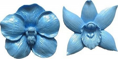 2D Форма силиконовая "Набор орхидей №2" (предварительный заказ)