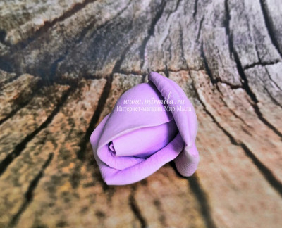 3D Форма силиконовая "Бутон розы Purple"