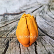 3D Форма силиконовая "Тюльпан Orange Flame малый" 4 на форме(предварительный заказ)