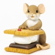 3D форма силиконовая "Мышонок с печеньем"
