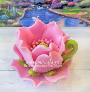 3D Форма силиконовая "Чайная пара - роза" 2 формы 
