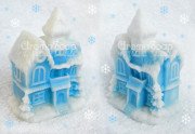 3D форма силиконовая "Дом на Рождество - 1"(предварительный заказ)