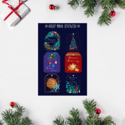 Набор из 6 шильдиков на подарки «Теплого нового года», 16 × 24 см, 6 шт