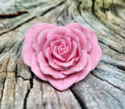 3D Форма силиконовая "Роза - сердце большое"