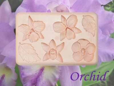 2D Форма силиконовая "Ассорти из орхидей" (предварительный заказ)