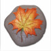 Пластиковая форма "Кленовый лист на камне"