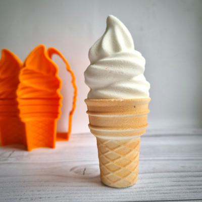 Форма для бомбочек 3D "Мороженое-стакан"