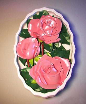 2D Форма силиконовая "Розы в овале"