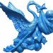 Форма силиконовая "Аист с ребёнком" (предварительный заказ)