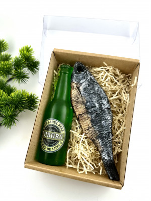 Подарочный набор мыла "Пиво с воблой"