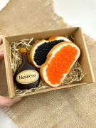 Набор мыла "Коньяк и бутерброды с черной и красной икрой"