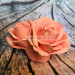 3D Форма силиконовая "Тройник роз Персик" (предварительный заказ)