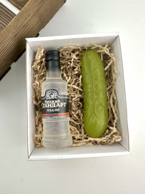 Подарочный набор мыла "Водка и огурец" 