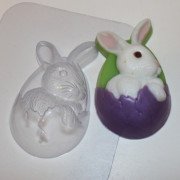 Пластиковая форма для мыла  Кролик пасхальный